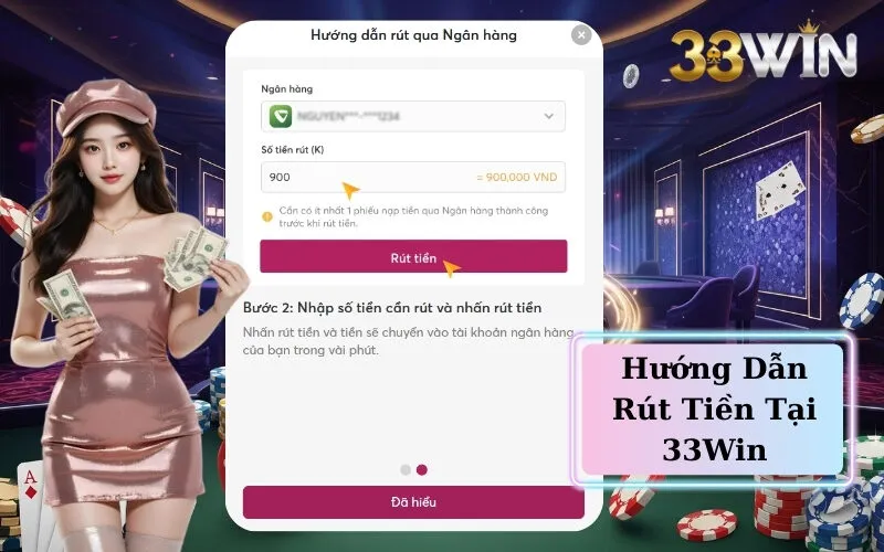 Hướng Dẫn Rút Tiền Tại 33Win